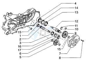 SKIPPER 125-150 drawing Rear wheel shaft