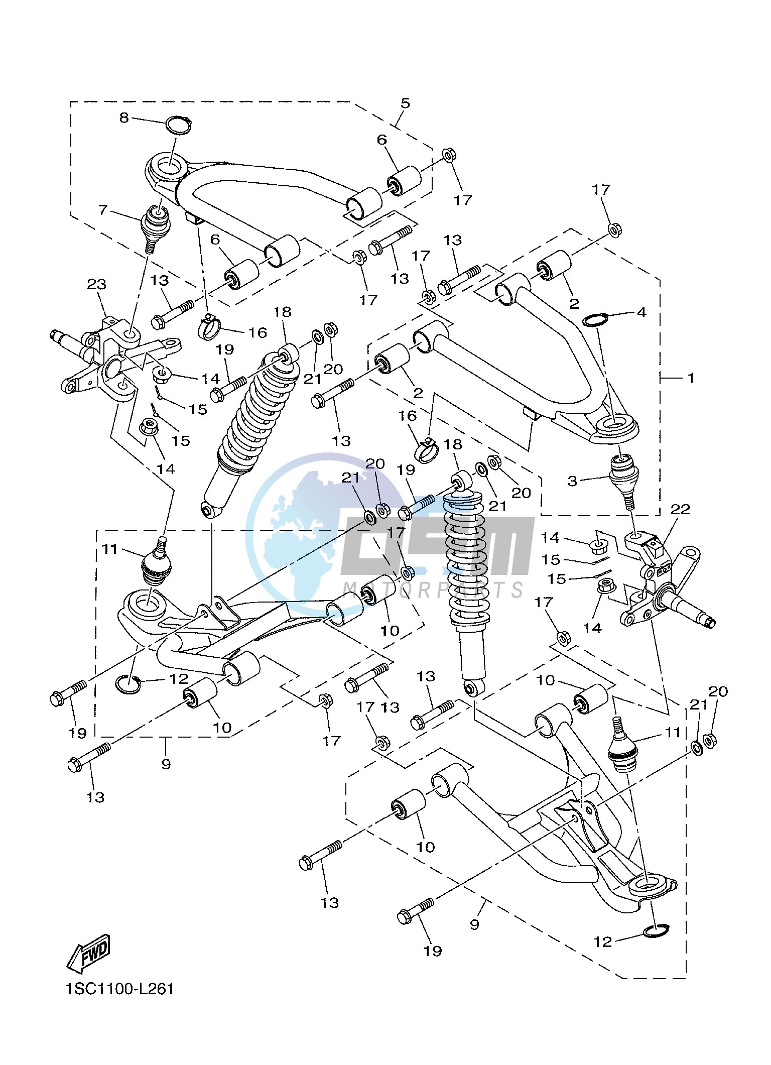 FRONT SUSPENSION & WHEEL