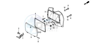 SH50D SCOOPY drawing GLOVE BOX