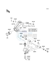 MULE_610_4X4 KAF400ADF EU drawing Suspension