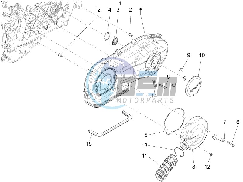 Crankcase cover - Crankcase cooling