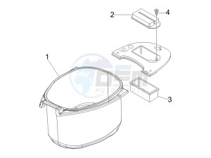 LX 50 4T NL drawing Helmet housing - Undersaddle