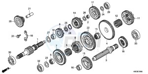 TRX500FPEC drawing TRANSMISSION