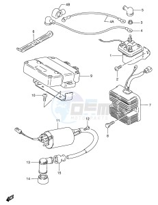 GS125 (E1) drawing ELECTRICAL (SEE NOTE)