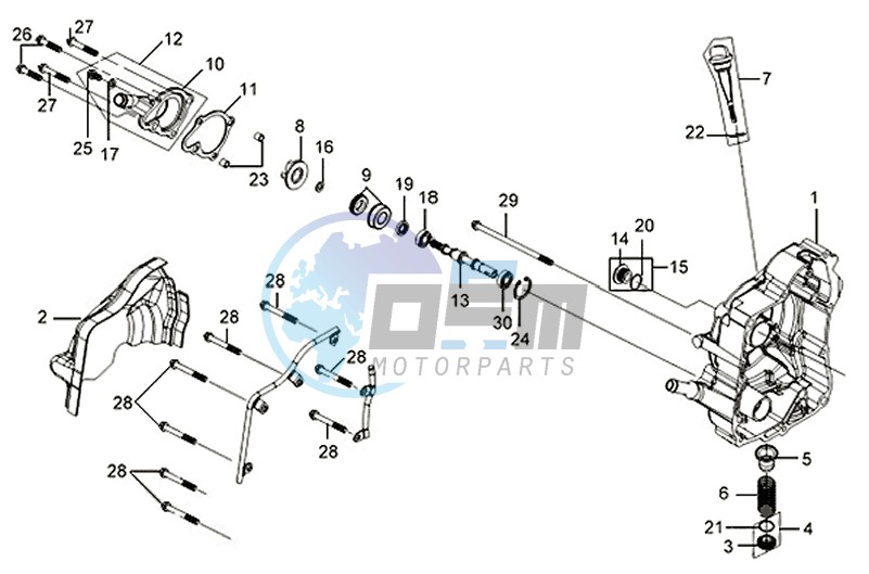 CRANKCASE RIGHT / START MOTOR