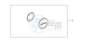 CBF1000SA Europe Direct - (ED / ABS) drawing CRANKCASE COVER PEARL COOL WHITE