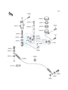 ZX 600 F [NINJA ZX-6R] (F1-F3) [NINJA ZX-6R] drawing REAR MASTER CYLINDER