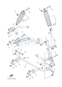 YXM700E YXM700PHE MP 700 EPS (1XP9) drawing REAR SUSPENSION