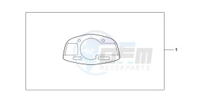 CBR600RRB drawing METER PANEL