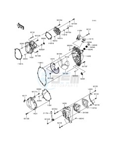 NINJA_ZX-6R ZX600REF FR GB XX (EU ME A(FRICA) drawing Engine Cover(s)