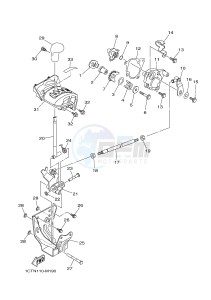 YFM450FWAD GRIZZLY 450 EPS HUNTER (BM72) drawing SHIFT SHAFT