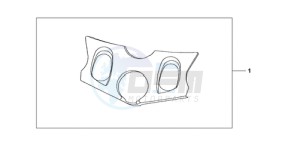 CBF1000SA France - (F / ABS CMF) drawing TOP BRIDGE COVER