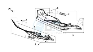 MAXSYM 600 I ABS EXECUTIVE SPORT L6 drawing COWLING L / R