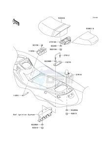 JT 1100 F [1100 STX D.I.] (F1-F2) [1100 STX D.I.] drawing SEAT