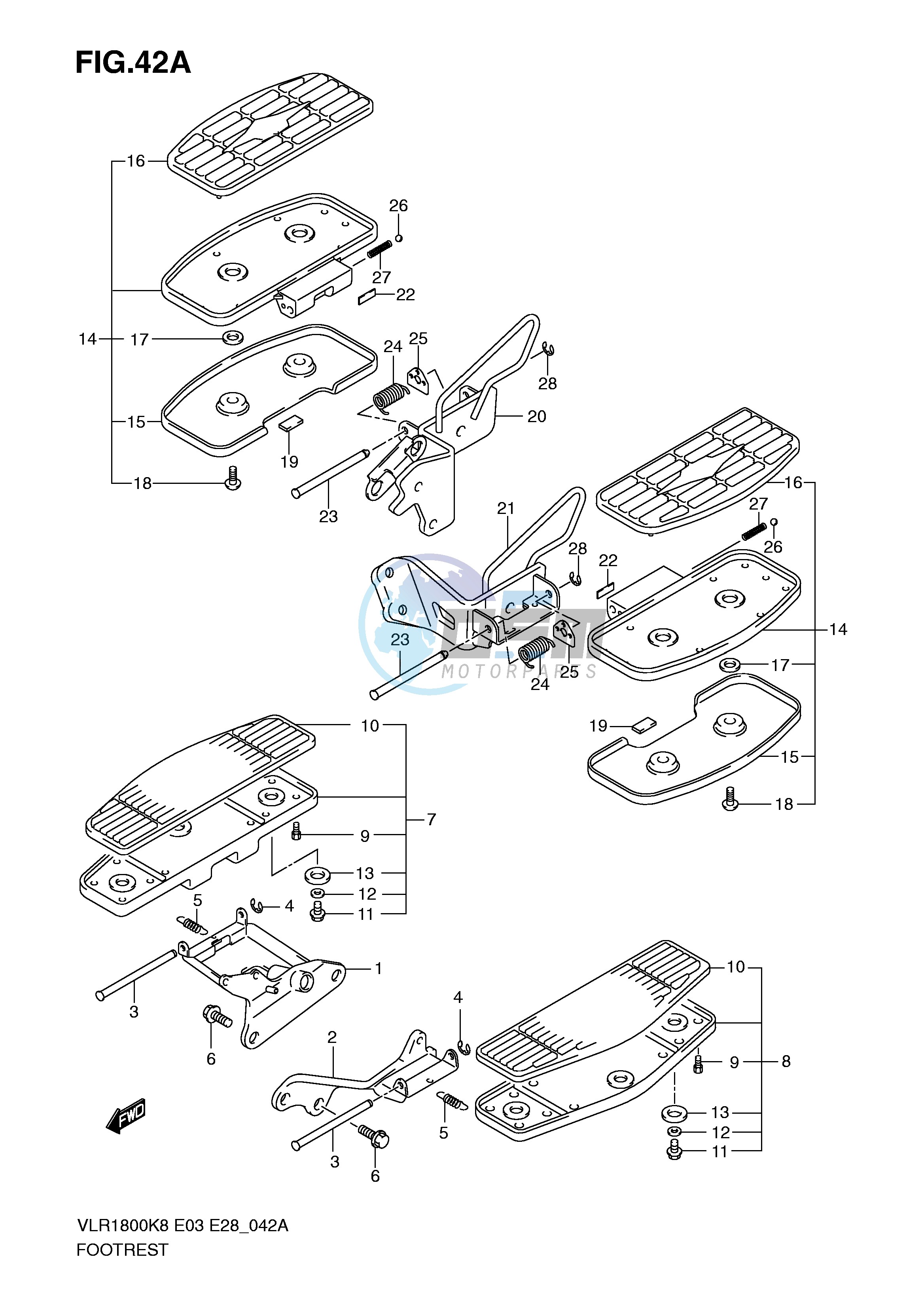 FOOTREST (VLR1800TK9 TL0)