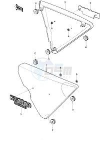 KZ 1300 B [B2] drawing SIDE COVERS