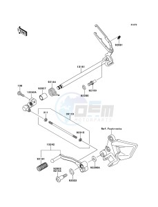 NINJA 250R EX250KBFA GB XX (EU ME A(FRICA) drawing Gear Change Mechanism