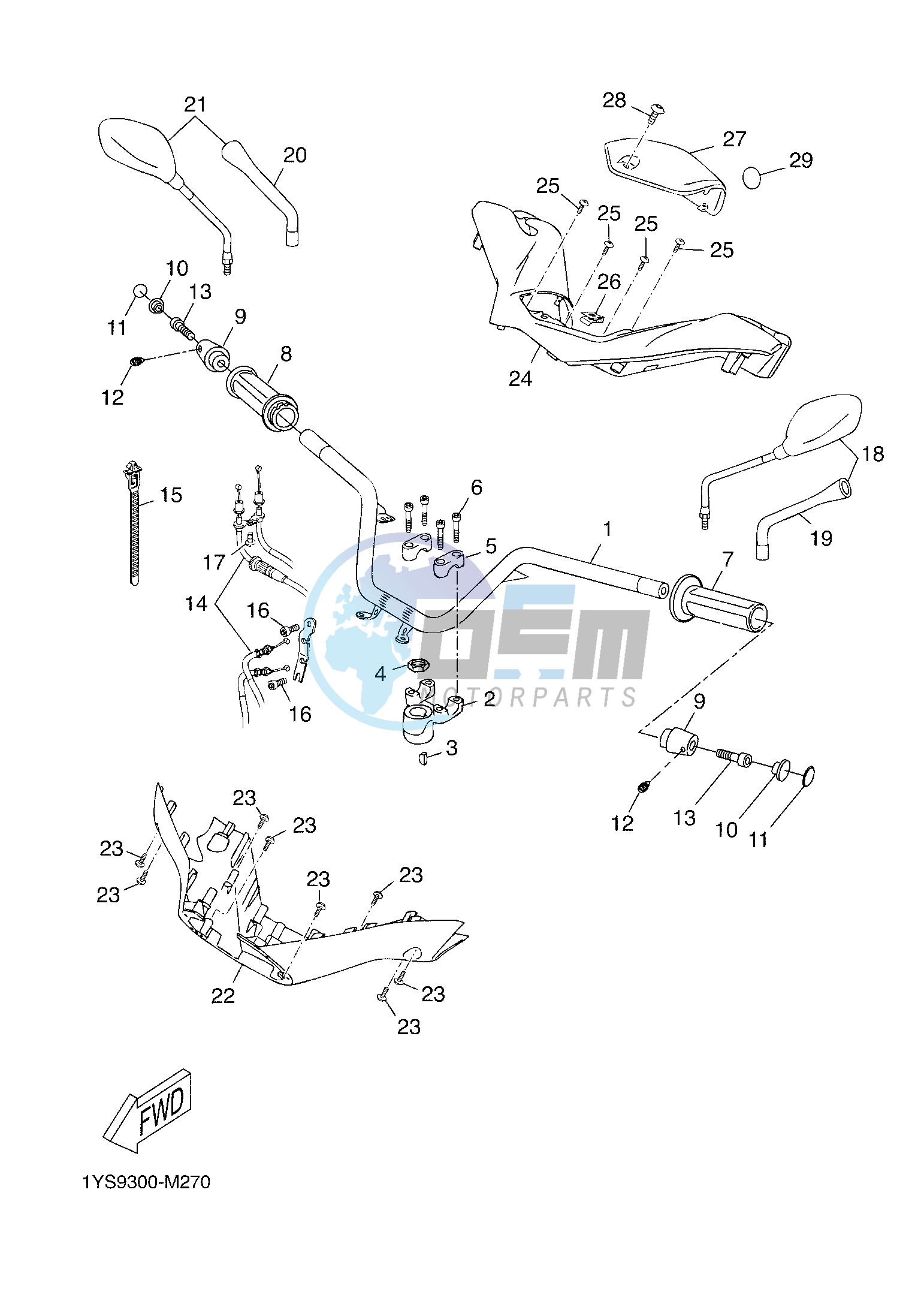 STEERING HANDLE & CABLE