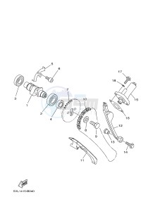 YBR125EGS (43BB) drawing CAMSHAFT & CHAIN