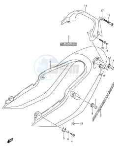 GSF1200 (E2) Bandit drawing SEAT TAIL COVER (GSF1200SK3)