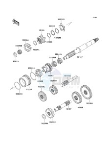 KVF 360 B [PRAIRIE 360] (B6F-B9F) B8F drawing TRANSMISSION