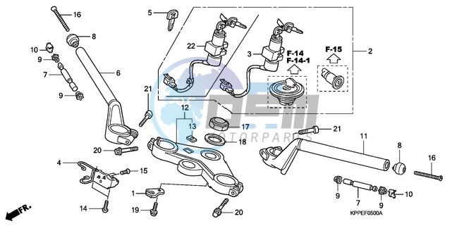 HANDLE PIPE/TOP BRIDGE