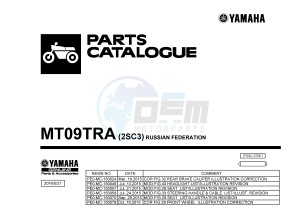 MT09TRA MT-09TRA TRACER 900 (2SC3) drawing .1-Front-Page