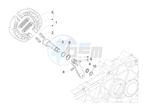 Liberty 50 iGet 4T 3V-2015-2017 (EMEA) drawing Rear brake - Brake jaw