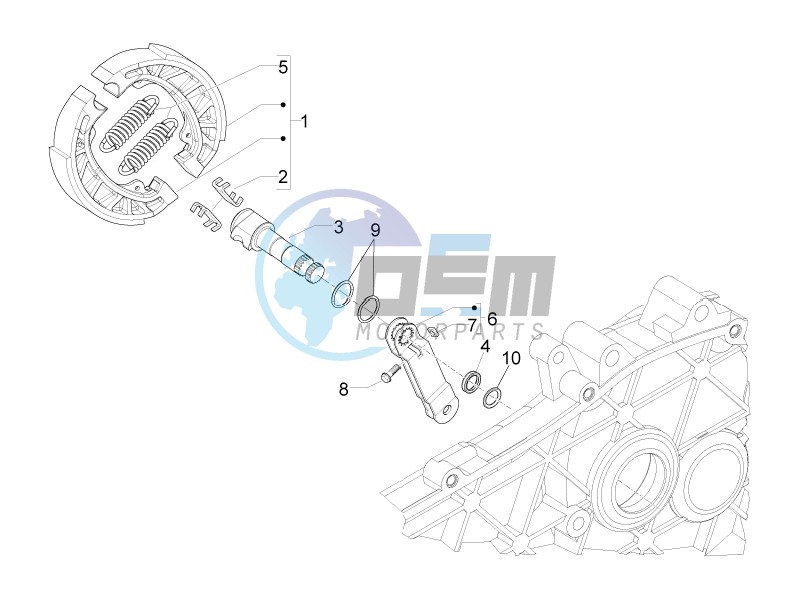 Rear brake - Brake jaw