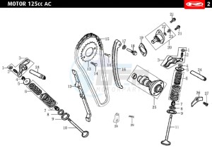 MARATHON-125-AC-SM-E4-FREE-JUMP-AUSTRIA-FREE-JUMP-GREEN drawing VALVES - DISTRIBUTION CHAIN  EURO4