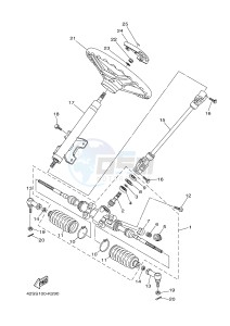 YXR700F YXR7FB RHINO 700 (1RB2 1RB3 1RB4 1RB5) drawing STEERING