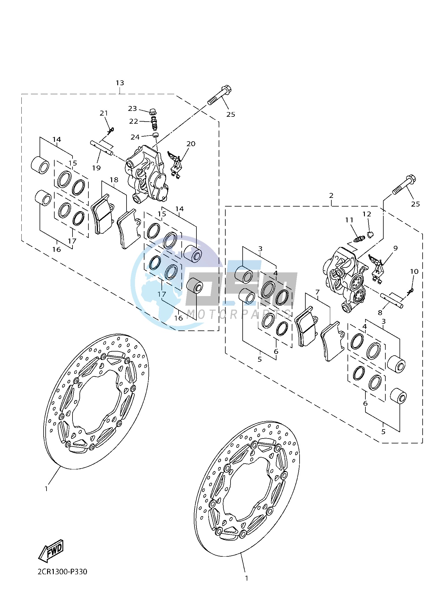 FRONT BRAKE CALIPER