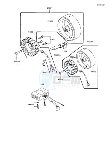 KZ 650 H [CSR] (H3) [CSR] drawing GENERATOR_REGULATOR -- 83 H3- -