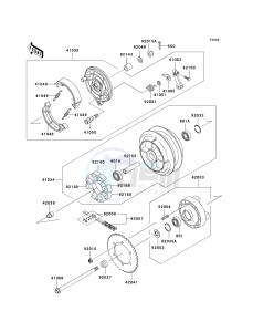 EN 500 C [VULCAN 500 LTD] (C10) C10 drawing REAR WHEEL_CHAIN