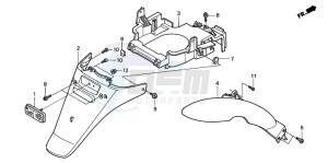 NES125 drawing REAR FENDER