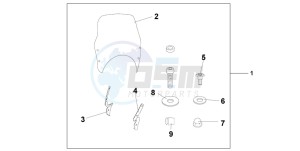 CBF600N drawing FLY SCREEN