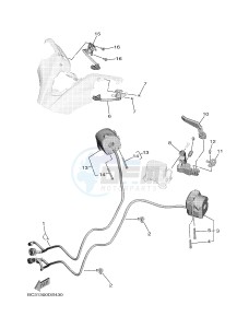 XP530D XP530D-A TMAX DX ABS (BC33) drawing HANDLE SWITCH & LEVER