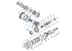 XVS DRAG STAR 1100 drawing MIDDLE DRIVE GEAR