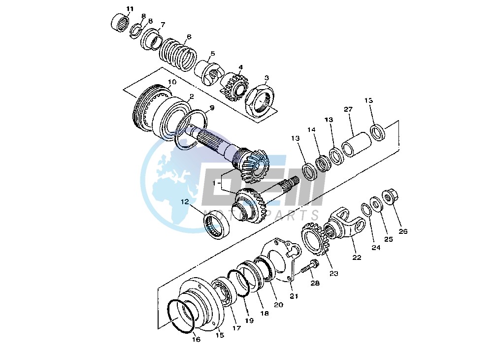 MIDDLE DRIVE GEAR