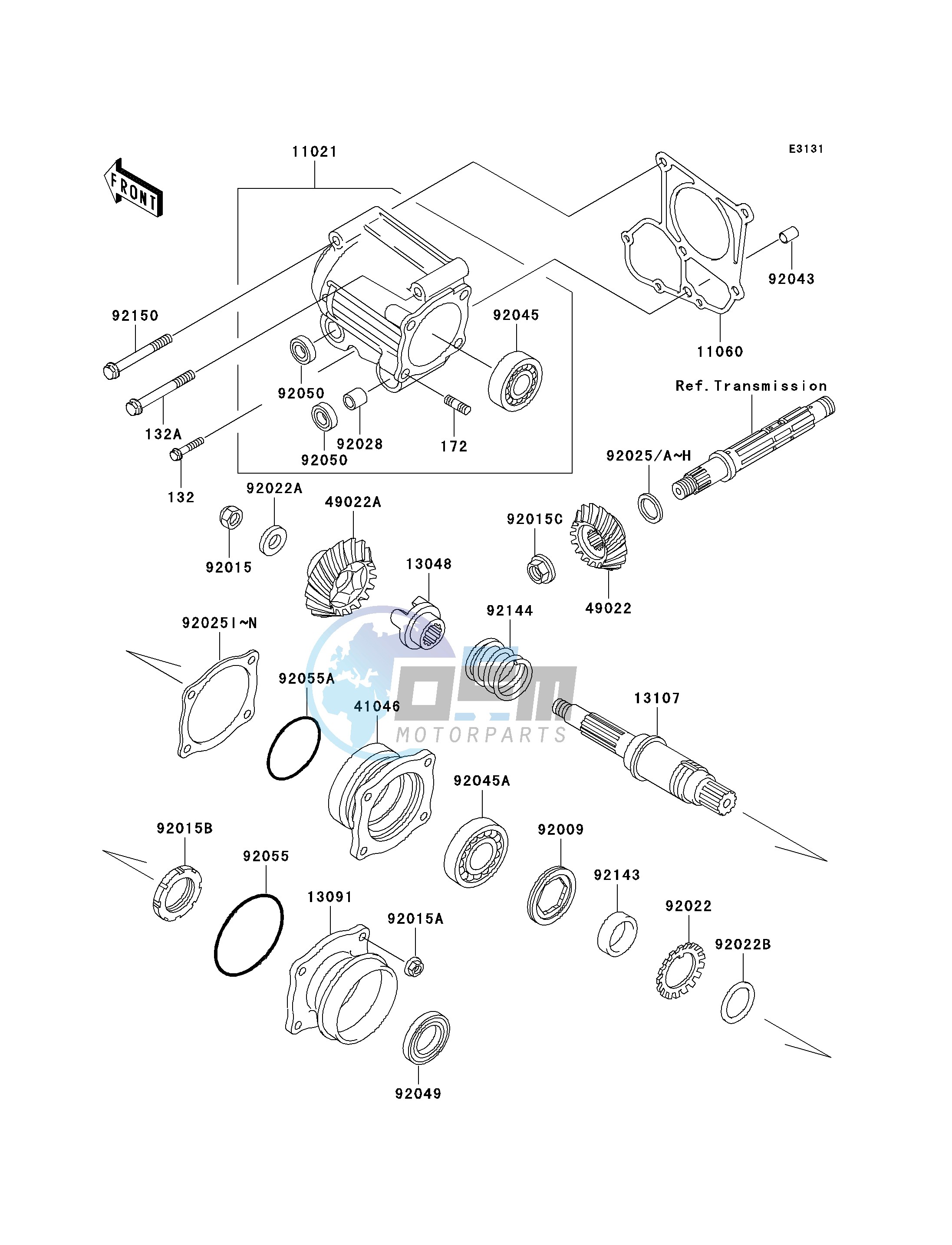 FRONT BEVEL GEAR