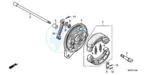 VT750C2F9 Australia - (U / KMH MME) drawing REAR BRAKE PANEL