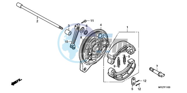 REAR BRAKE PANEL