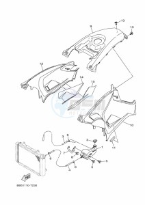 YFM450FWBD KODIAK 450 EPS (BEYL) drawing SIDE COVER