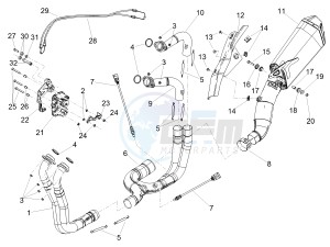 TUONO 1100 V4 FACTORY E4 ABS (EMEA, LATAM) drawing Exhaust pipe I