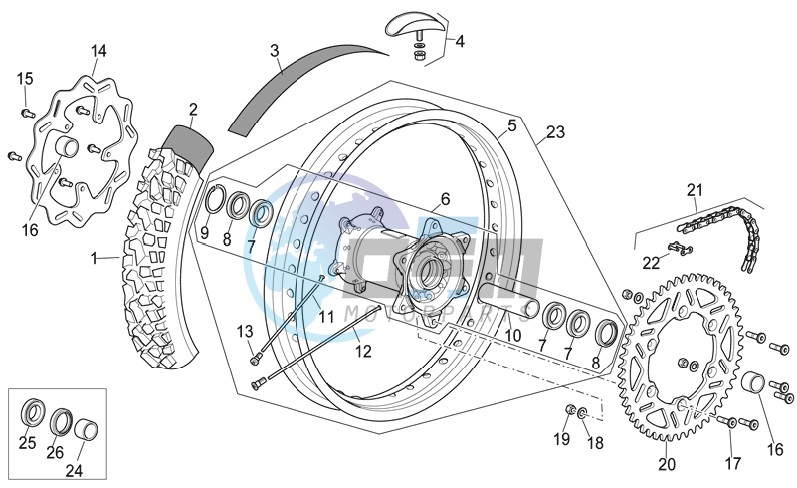 Rear wheel I