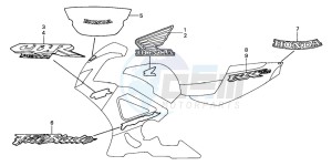 CBR900RR drawing STRIPE/MARK (3)