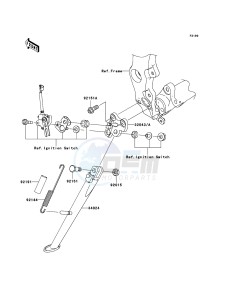 NINJA_ZX-6R ZX600P8F FR GB XX (EU ME A(FRICA) drawing Stand(s)