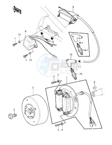 KDX 250 A [KDX250] (A1) [KDX250] drawing IGNITION_GENERATOR