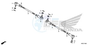 TRX420TM1F TRX420 Europe Direct - (ED) drawing TIE ROD