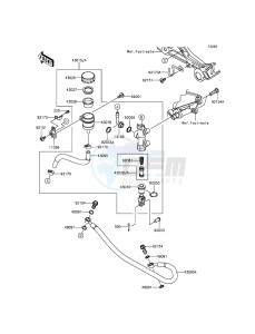 NINJA 300 EX300AEFA XX (EU ME A(FRICA) drawing Rear Master Cylinder